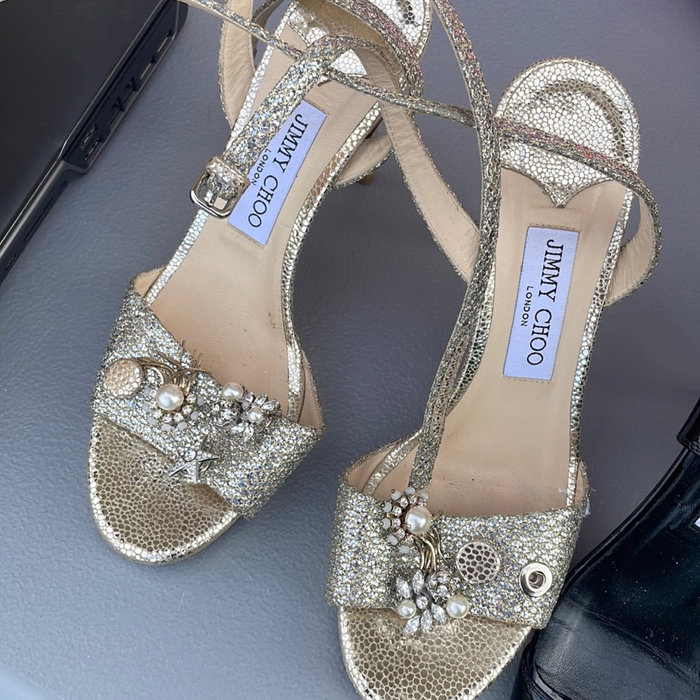 Jimmy Choo open toe heels